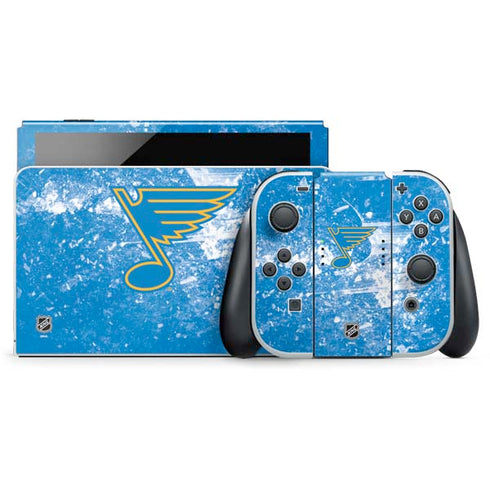 NHL St. Louis Blues Iced Nintendo Switch OLED (2021) Skin